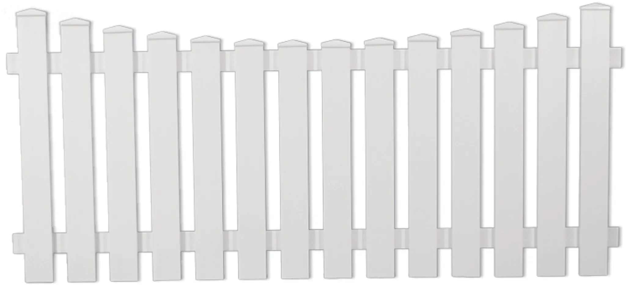 TETZNER & JENTZSCH Vorgartenzaun Lightline Vorgarten Tiefbogen weiß 0