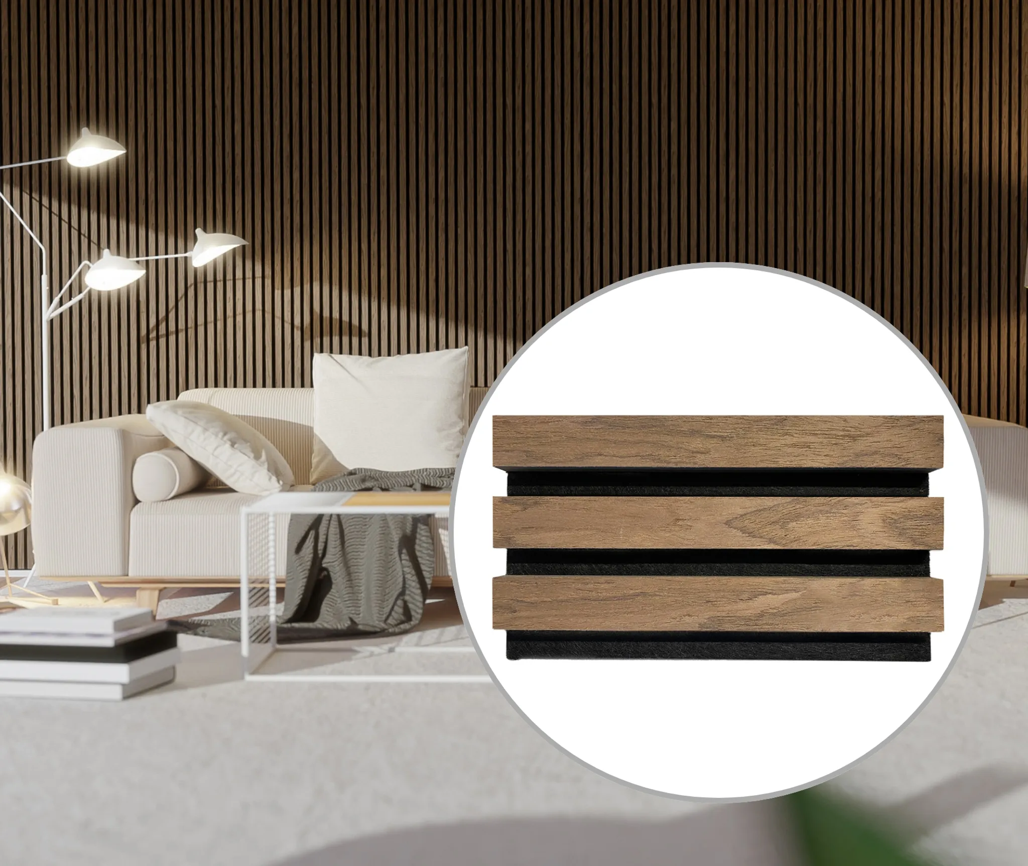 HORI WALL Wandpaneele Walnuss rustik, 60 cm Breite 0