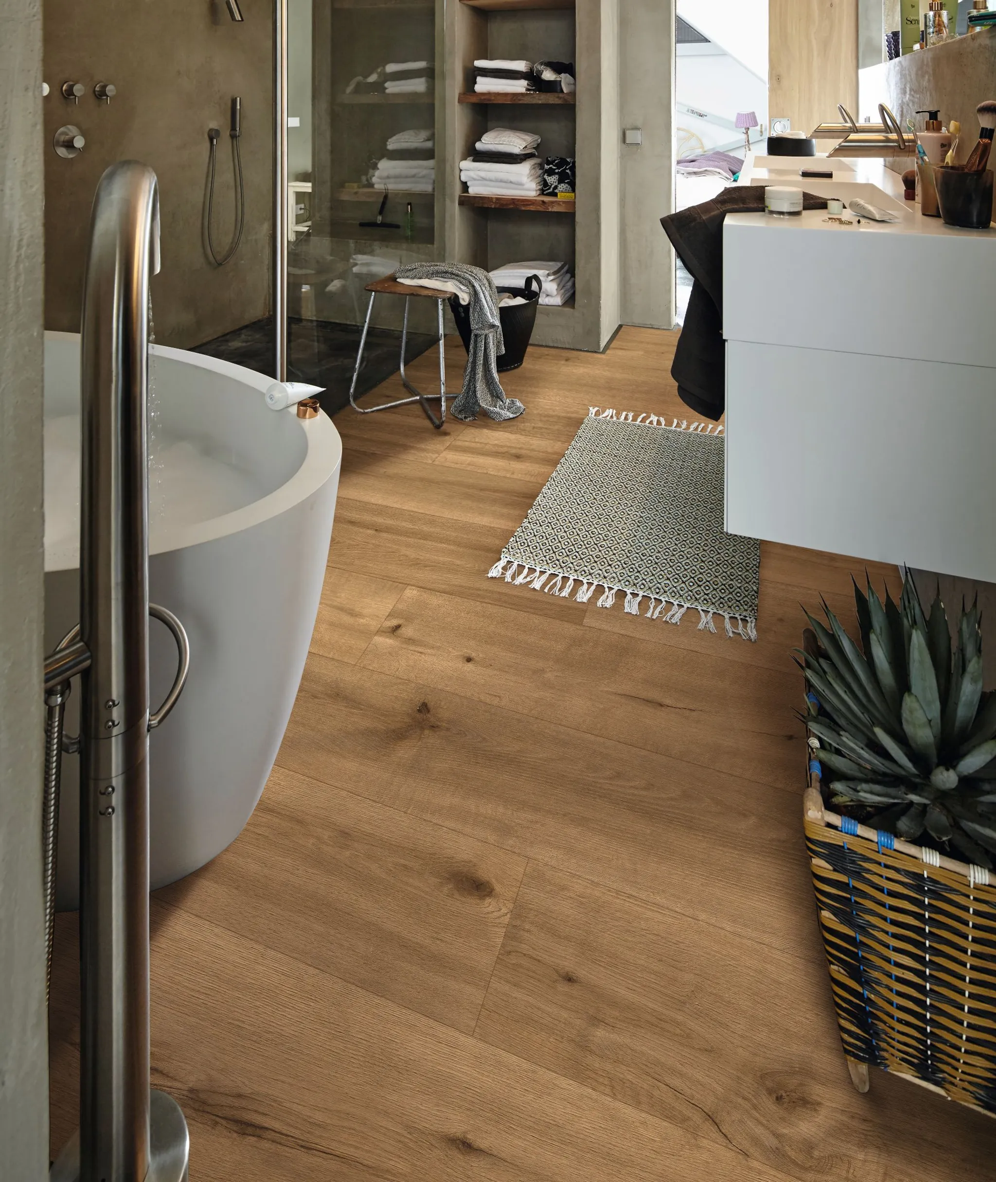 MEISTER PVC-Freier Klick-Designboden Pro DD 250 Tacoma Oak amber 07455 Softwood-Struktur Kurzdiele 0