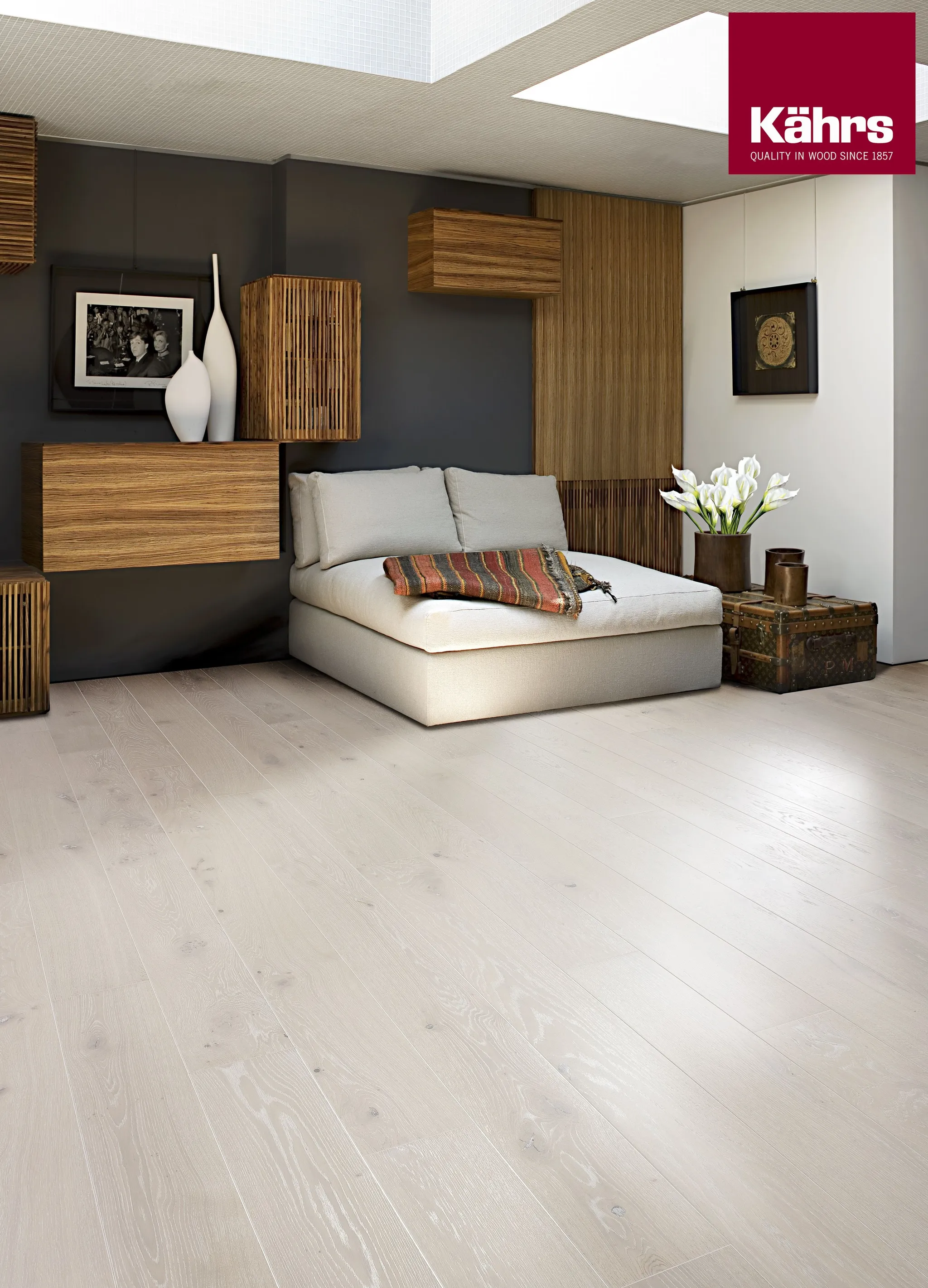 Kährs Parkett Classic Nouveau Eiche Nouveau snow Country Landhausdiele mit Fase matt versiegelt 3