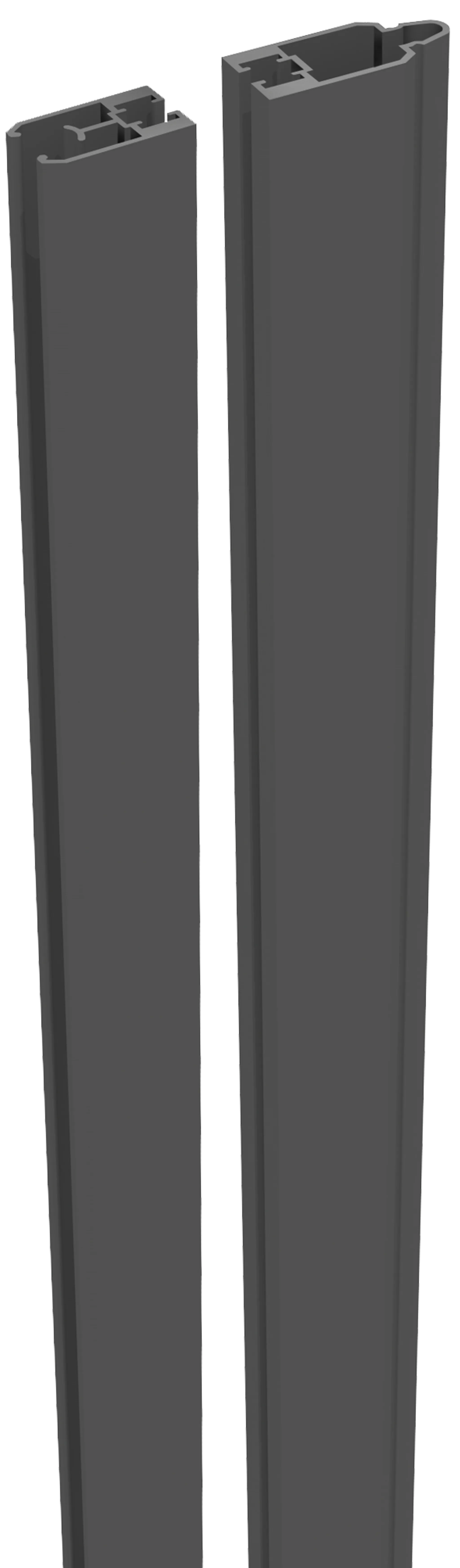 Groja WPC/BPC Solid Sichtschutzzaun Stecksystem Adapterleisten-Set 0