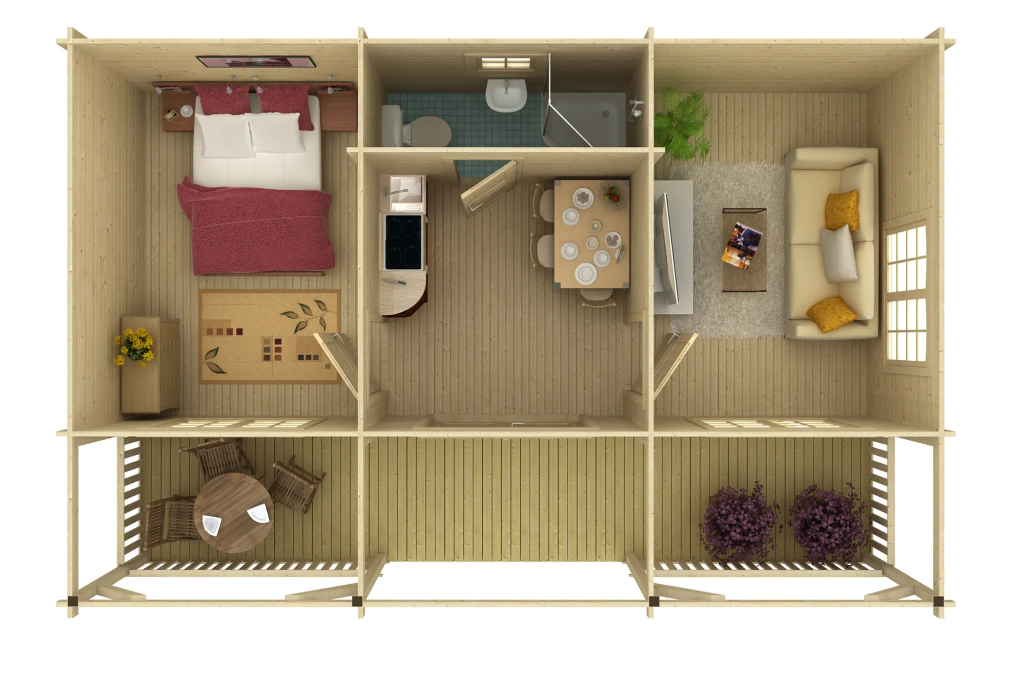 Palmako Ferienhaus Sandra 3