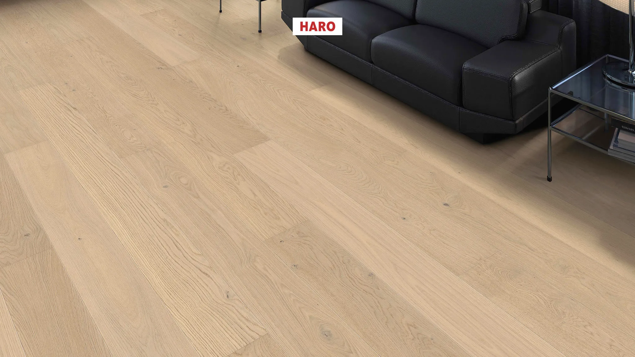 HARO Parkett 4000 Eiche lichtweiß strukturiert Exclusiv Landhausdiele 2