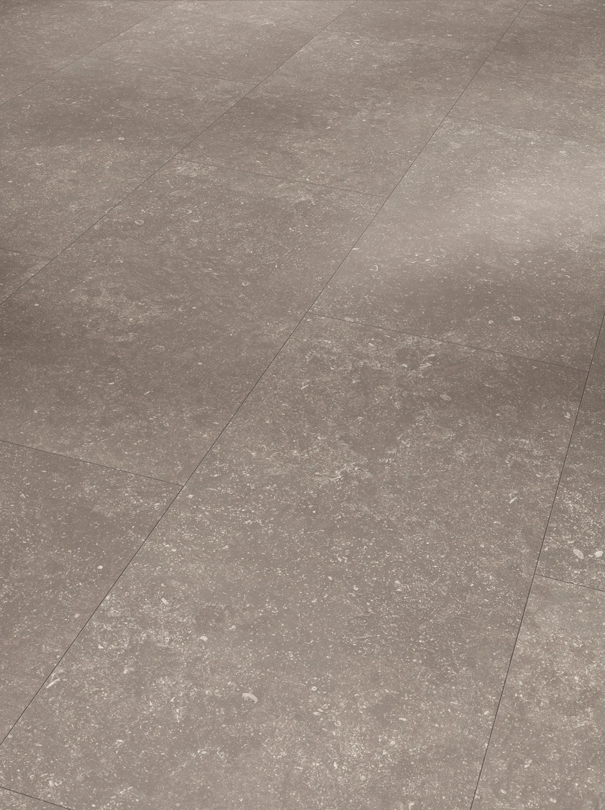 PARADOR PVC freier Klick-Designboden Modular ONE Granit perlgrau Steinstruktur Fliese 1