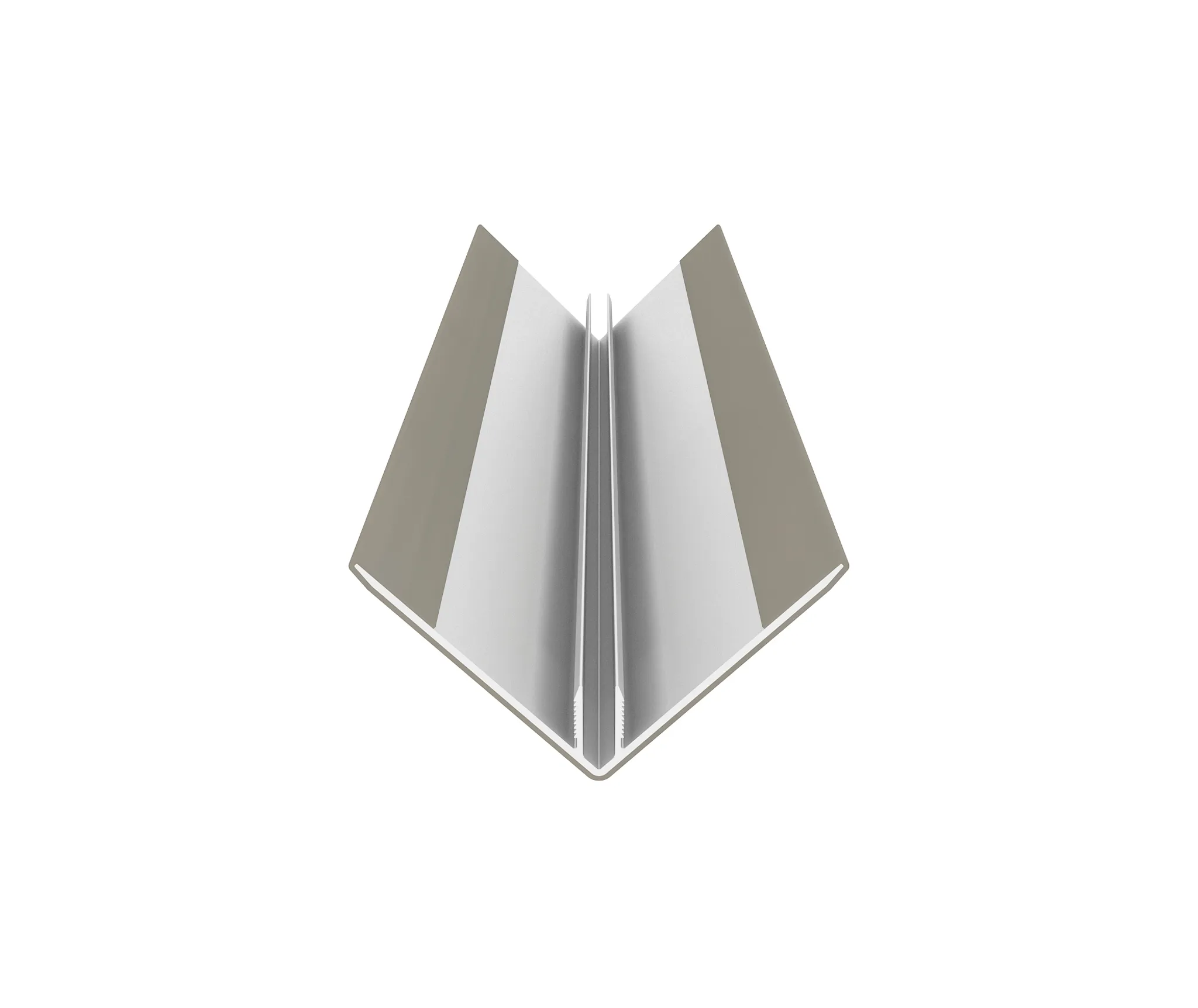 HORI Rhombus PRO Eckprofil coextrudiert beige-grau 3