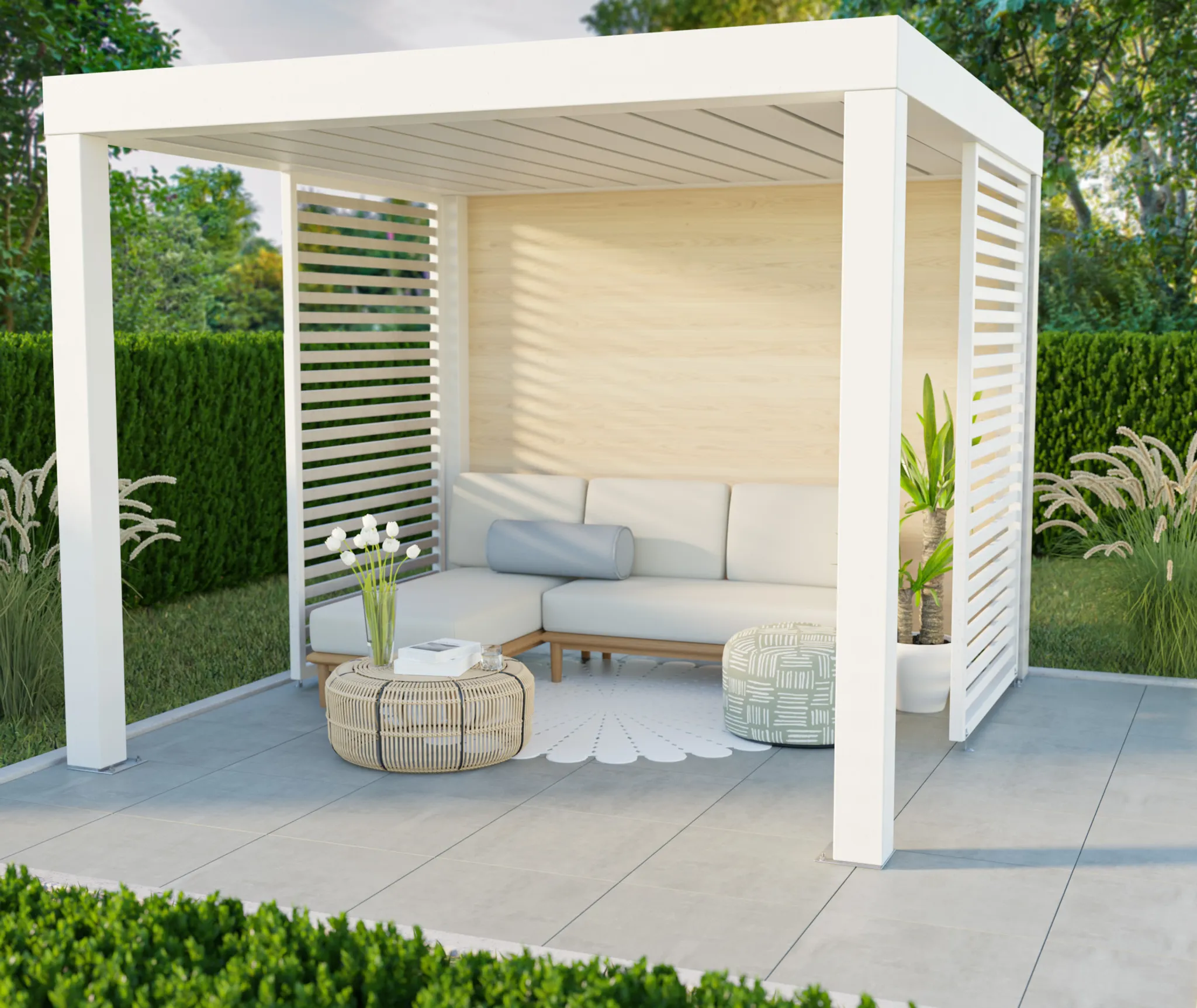 HORI Terrassenplatte Beton Grau 4