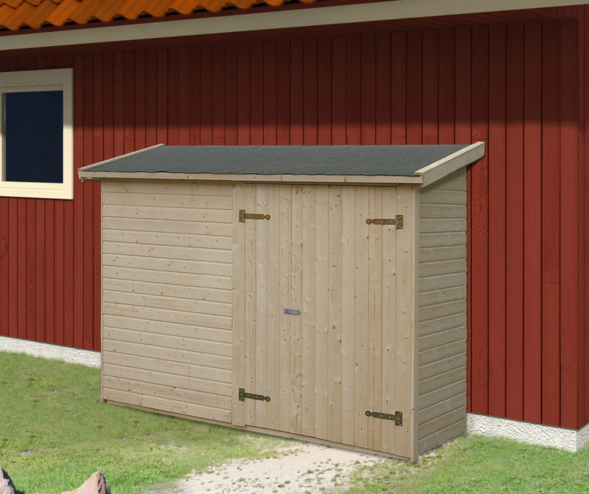 Palmako Anlehn-Geräteschuppen Leif 0