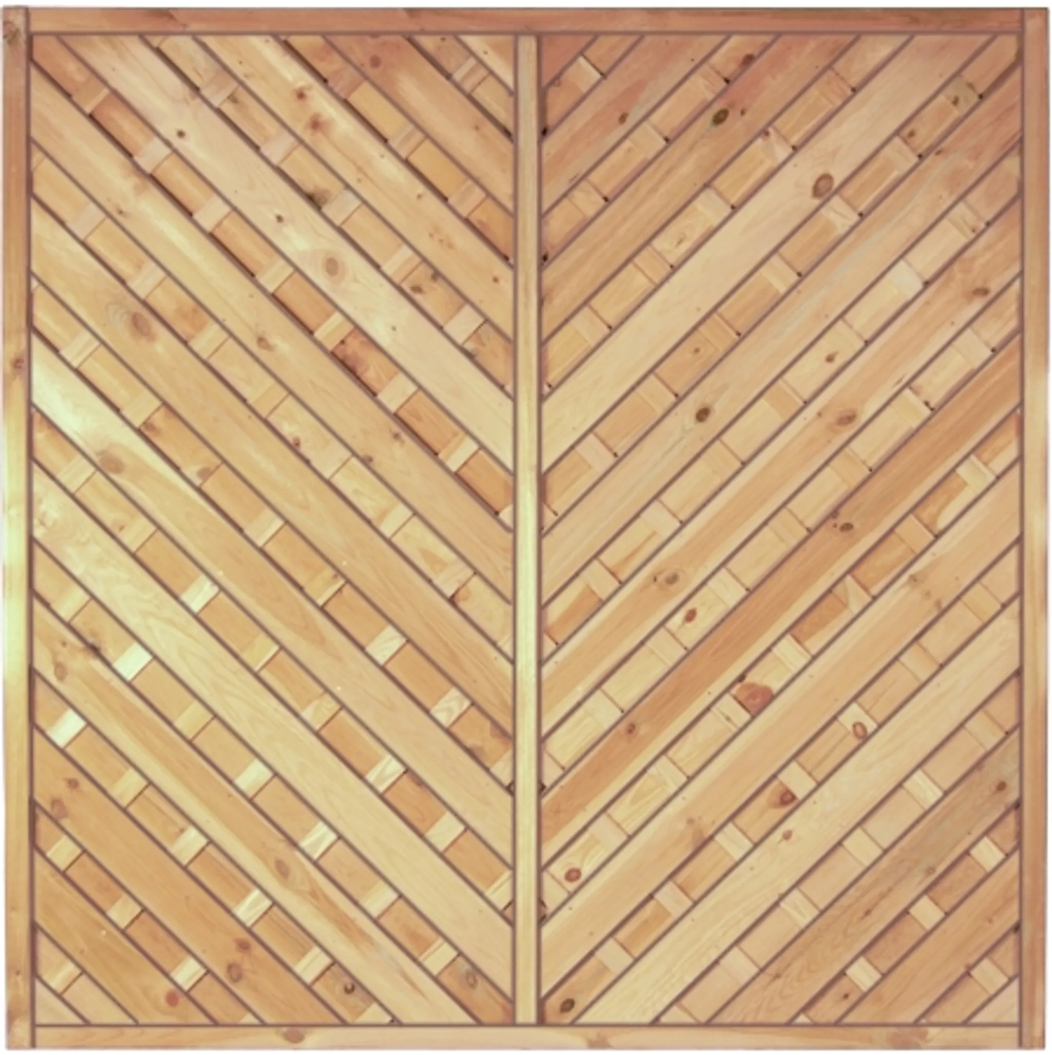 TETZNER & JENTZSCH Sichtschutzzaun Maxi-Diagonal-Serie 1 0