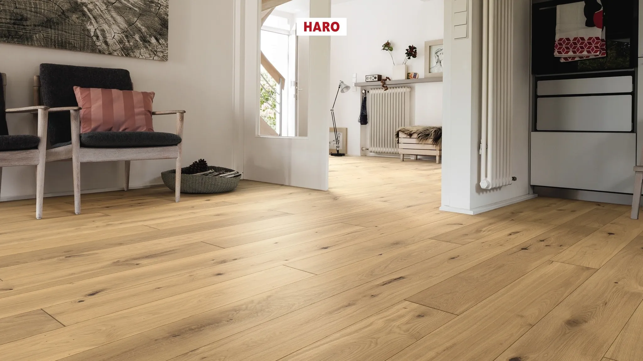 HARO Parkett 4000 Eiche invisible strukturiert Sauvage Landhausdiele 3