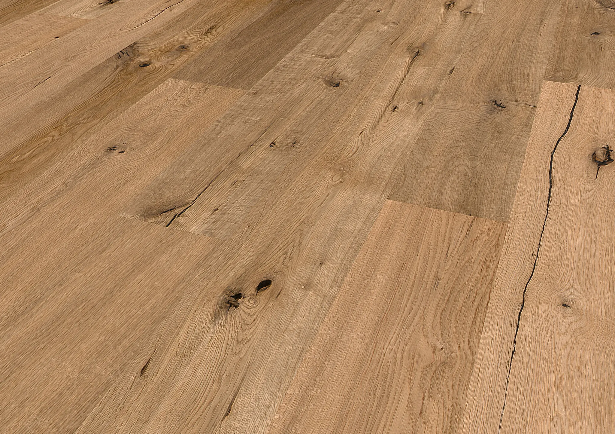 HORI Parkett 400 Eiche Nizza Landhausdiele gealtert handgehobelt gefast natur-geölt 2