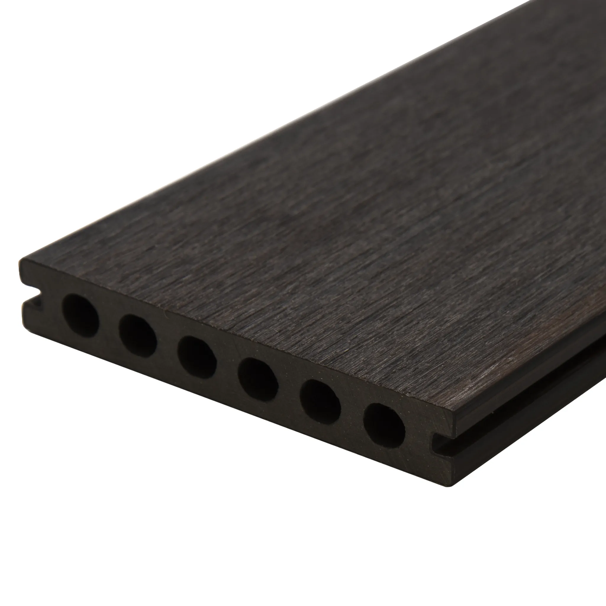HORI Terrassendielen WPC Safety Schutzummantelung grau-braun modern grob strukturiert/glatt gebürstet 23 x 143 mm 0