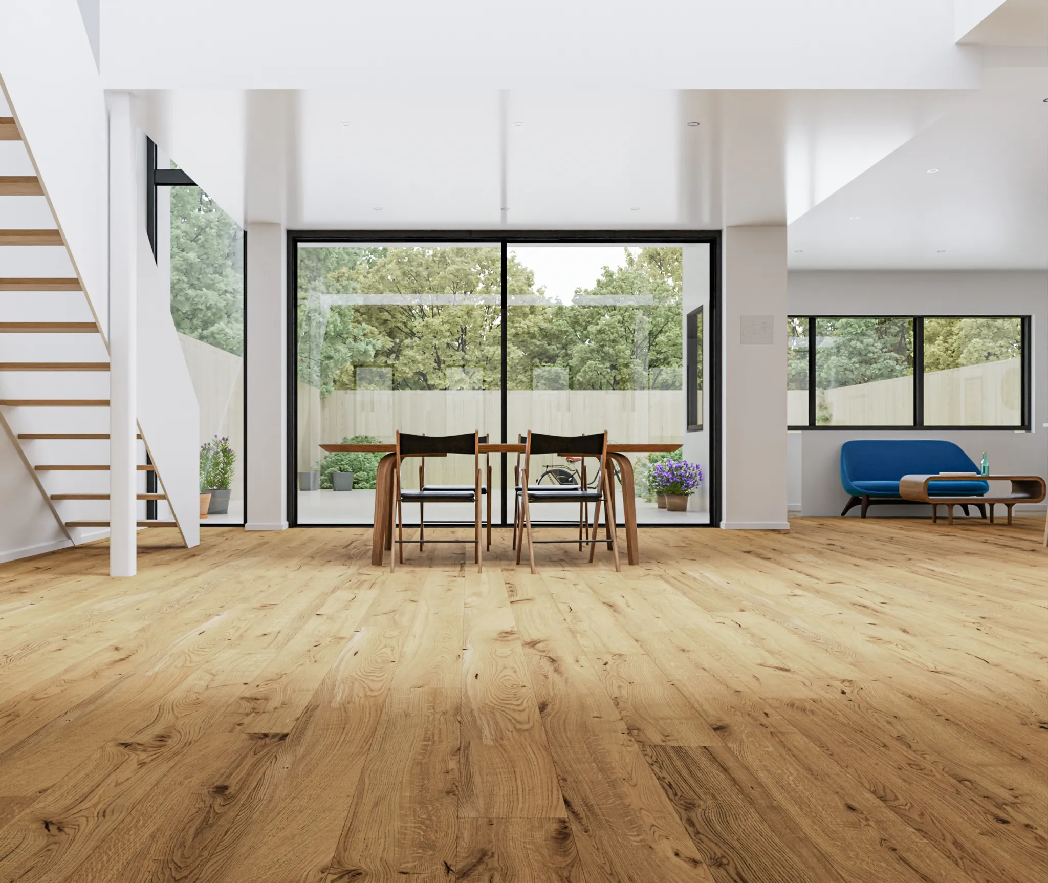 HORI Parkett 300 Eiche Cottage Country stark gebürstet Rohholzoptik Landhausdiele matt versiegelt 5