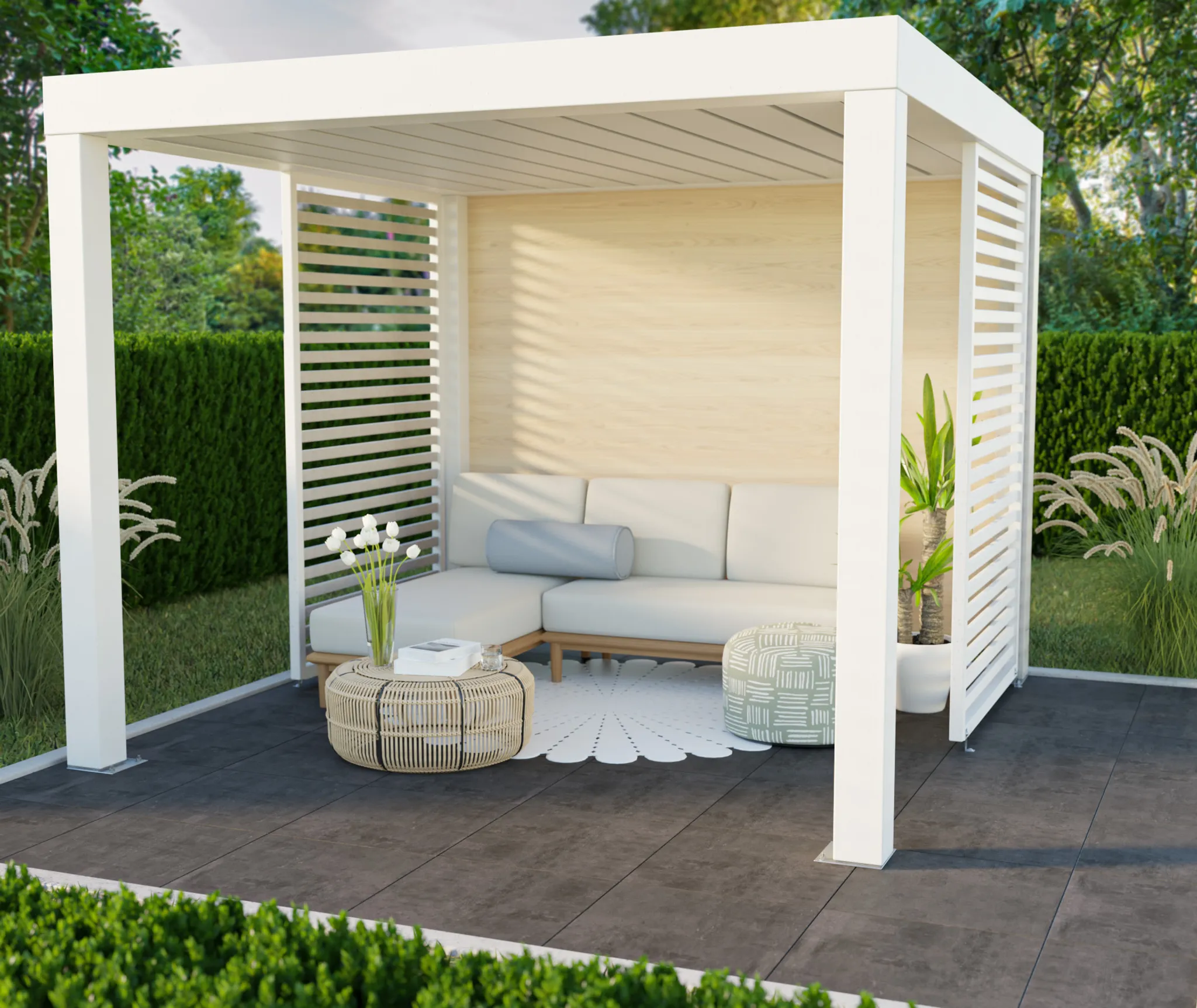 HORI Terrassenplatte Beton Anthrazit 4