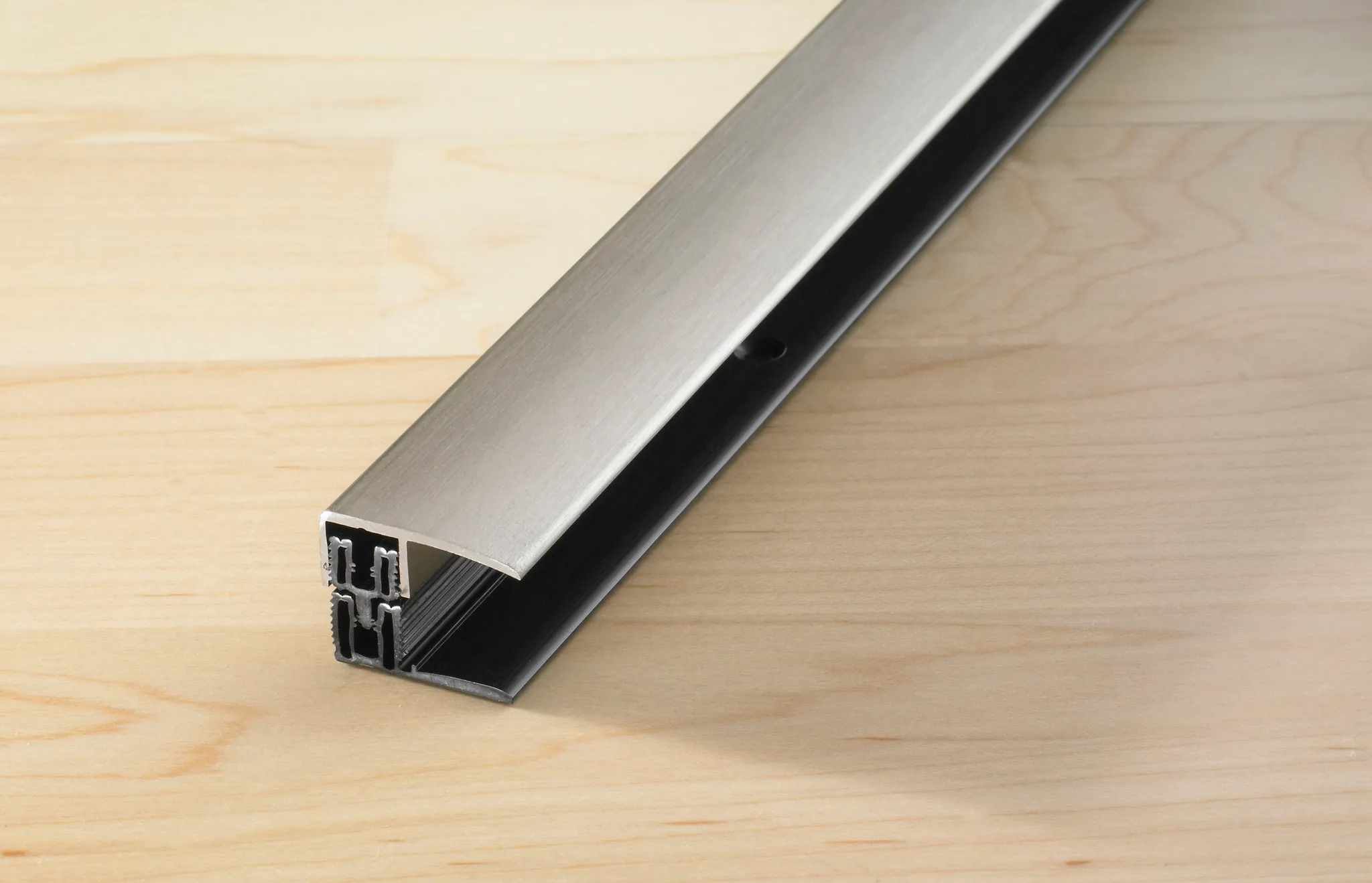 Proline Abschlussprofil PROVARIOclip Universal, eloxiert Edelstahl gebuerstet 0