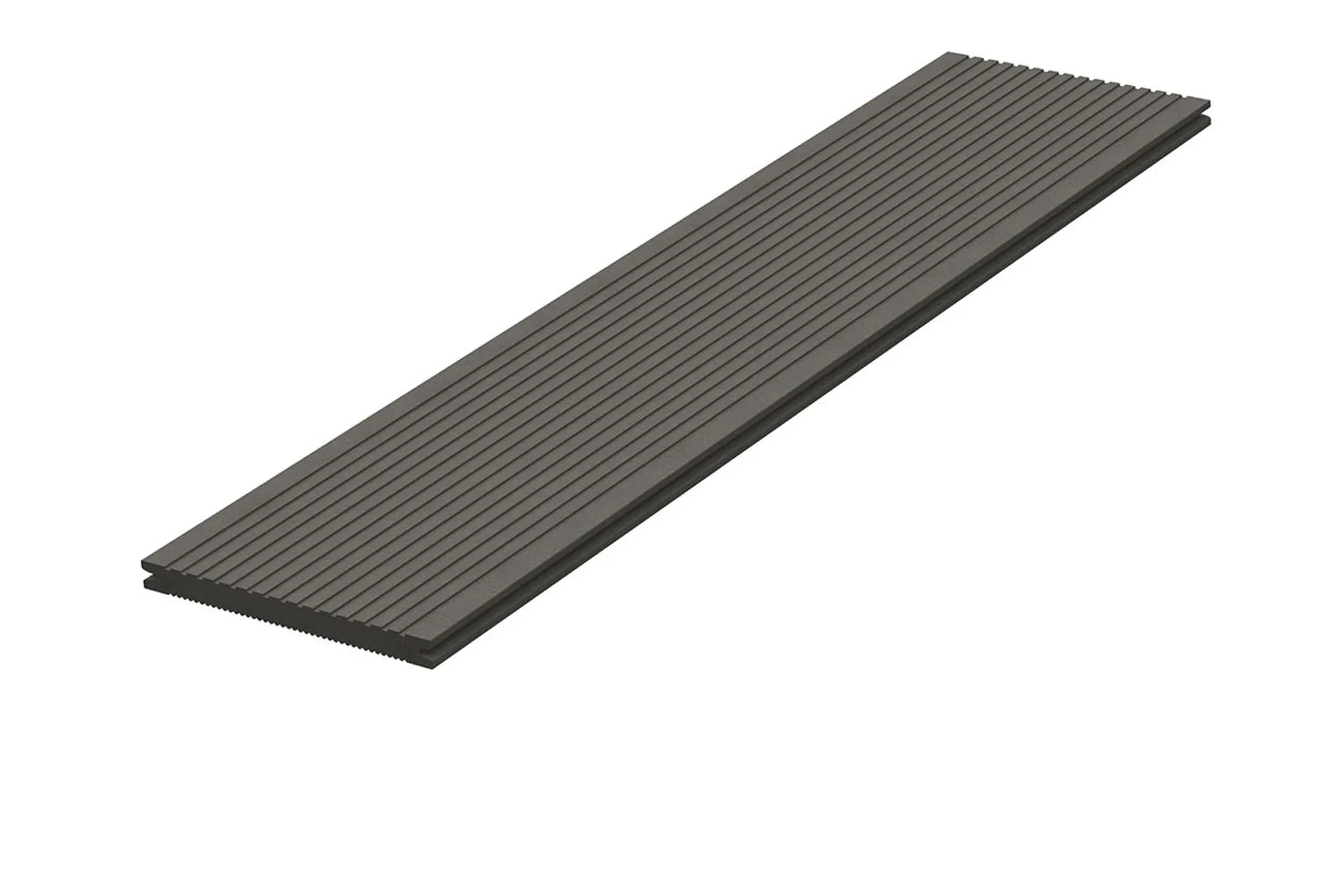 Megawood Terrassendielen Komplettset WPC Jumbo Classic Plus massiv schiefergrau 0