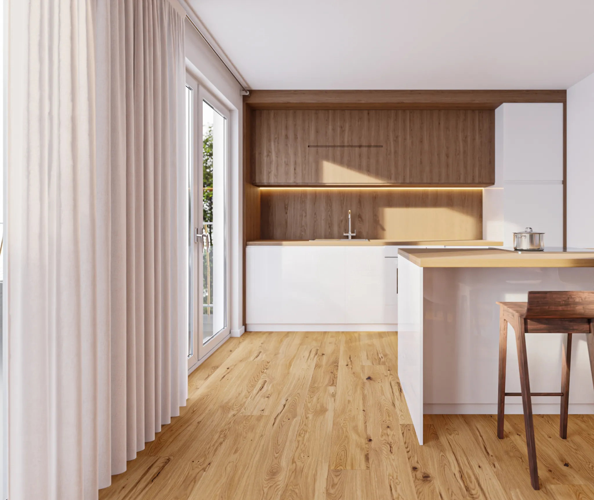 HORI Parkett 300 Eiche Cottage Country stark gebürstet Landhausdiele matt versiegelt 2