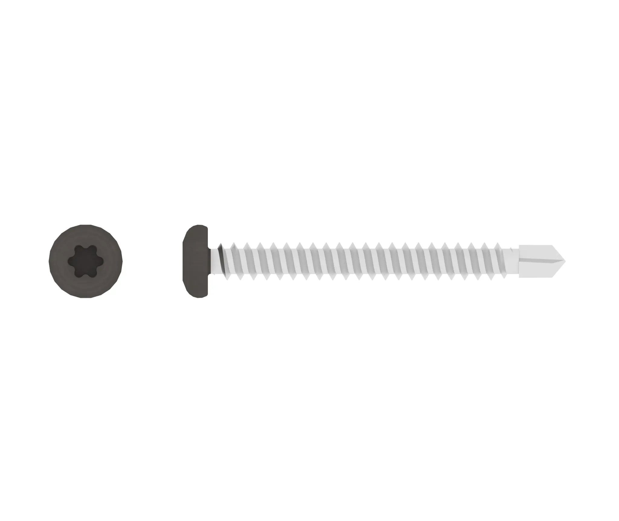HORI Fassadenprofil Schrauben Set grau 4,2 x 38 mm 0