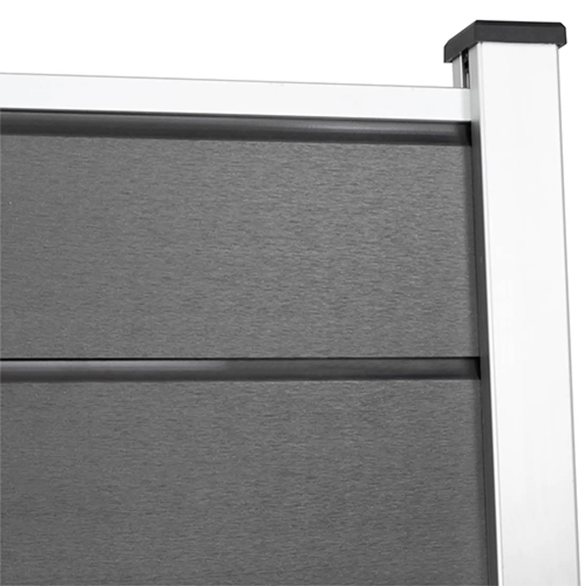 HORI Design WPC Sichtschutzzaun Stecksystem Zaun Komplettset 11