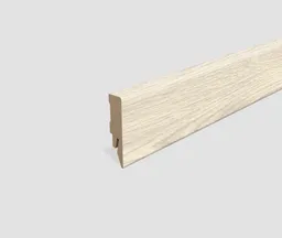 EGGER MDF-Kern Sockelleiste L626 passend zu Fußboden Berdal Eiche weiss 0