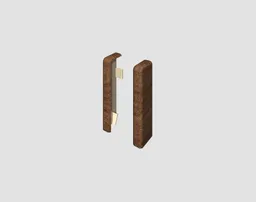 EGGER Endstück Cubical Nußbaum braun 6 cm 0