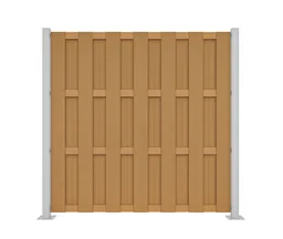 HORI WPC Sichtschutzzaun Lamellenzaun Element 0