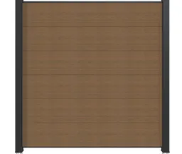 NewTechWood WPC Sichtschutzzaun Stecksystem Komplettset Castello XXL 0