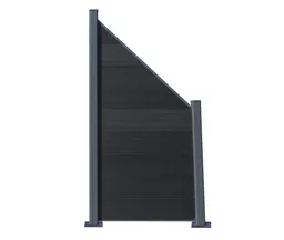 HORI WPC Sichtschutzzaun Stecksystem Safety Schutzummantelung Schrägelement 0