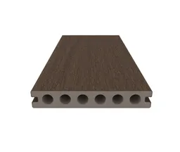 NewTechWood Terrassendielen WPC Hohlkammer Deluxe Oldwood Ipe tiefe Prägestruktur / glatt gebürstet Co-Extrudiert 22,5 x 138 mm 1
