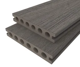 HORI Terrassendiele WPC Hohlkammer Wood Feeling Co-Extrudiert 22,5x138mm grau 0