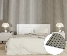 HORI Dekor Akustikpaneel Silver auf Filz Grau 0
