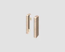 EGGER Endstück Cubical Esche beige 6 cm 0