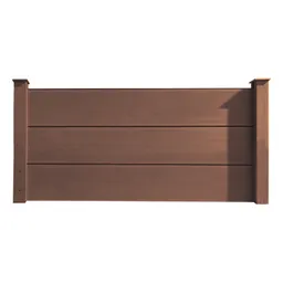 HORI WPC Sichtschutzzaun Halbhoch Anbauset 0