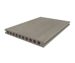 HORI Terrassendiele WPC Hohlkammer Wood Feeling Co-Extrudiert 22,5x210mm hellgrau 2