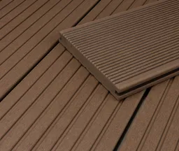 HORI Terrassendielen Komplettset WPC/BPC Vollprofil massiv braun 20 x 145 mm 0