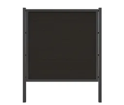 HORI WPC Sichtschutzzaun Rahmenzaun Komplettset Bausatz 0