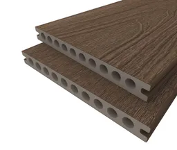 HORI Terrassendiele WPC Hohlkammer Wood Feeling Co-Extrudiert 22,5x210mm dunkelbraun 0