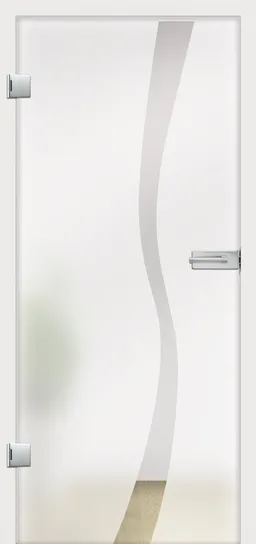 Licht & Harmonie Glastür 8 mm ESG Modell Wave Typ 8 0