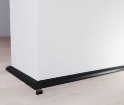 HORI Kunststoff Sockelleiste EPS Viertelstab schwarz 0