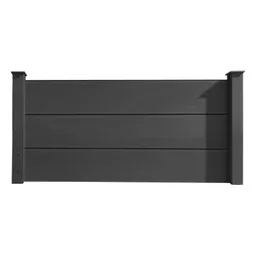 HORI WPC Sichtschutzzaun Halbhoch Anbauset 0
