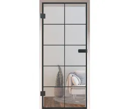 HORI Glastür Komplettset Loft Premium Castello Klarglas ESG 8 mm 1