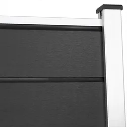 HORI Design WPC Sichtschutzzaun Stecksystem Zaunelement ohne Pfosten 13