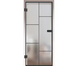HORI Glastür Komplettset Loft Premium Ilano satiniert ESG 8 mm 0