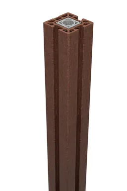 GroJa WPC/BPC Sichtschutzzaun Torpfosten Solid zum einbetonieren 0