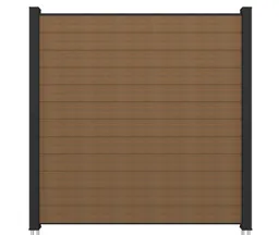 NewTechWood WPC Sichtschutzzaun Stecksystem Komplettset Portland 0