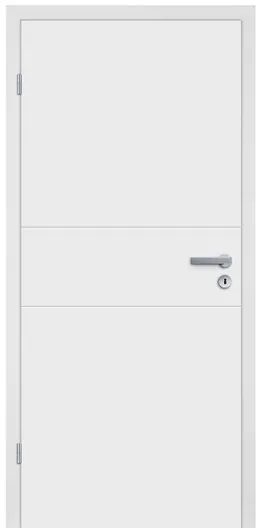 HORI Zimmertür Komplettset Vigo Signalweiß RAL9003 Röhrenspan Designkante 0