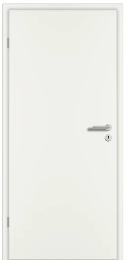 PRÜM Zimmertür CPL Weißlack RAL9010 Röhrenspanplatten Rundkante 0