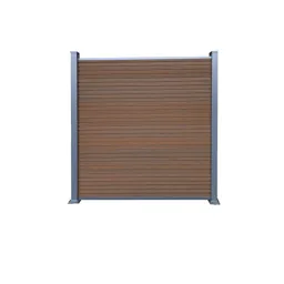 TETZNER & JENTZSCH WPC Steckzaun Set teak 1