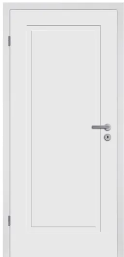 HORI Zimmertür Komplettset Alicante 1 Weißlack RAL9010 Röhrenspan Eckkante 0