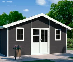 HORI WPC Gartenhaus Modern Line mit Satteldach 0