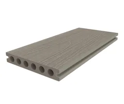 HORI Terrassendiele WPC Hohlkammer Wood Feeling Co-Extrudiert 22,5x138mm hellgrau 1